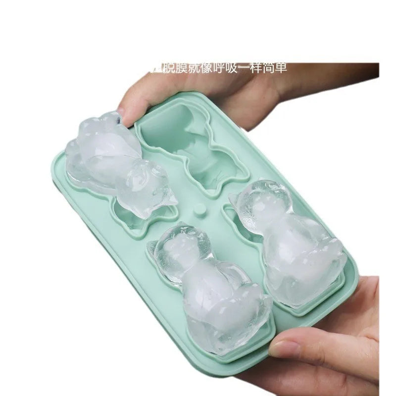 Silicone Cat Ice Cube Mold | Animal Ice Ball Mold | Ice Cube Tray for Home | Fun Kitchen Gadget