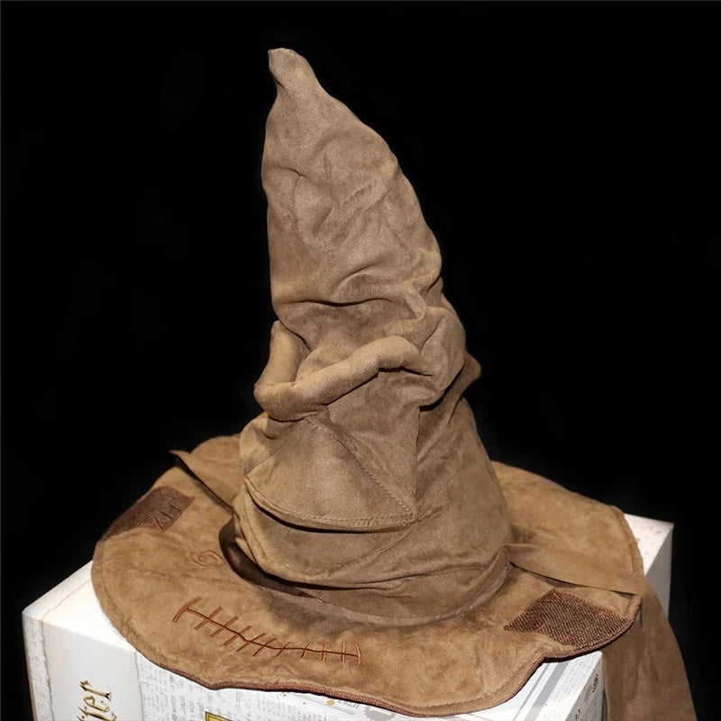 Leather Witch & Wizard Hat - Halloween Cosplay & Party Costume Accessory