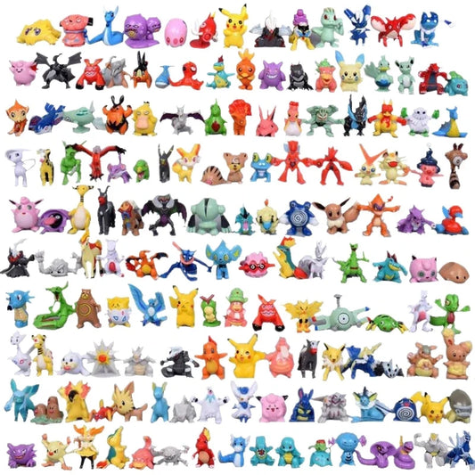 144 Pcs Mini Pokemon Figures | 2-3cm Pikachu PVC Dolls | Kawaii Collectible Model Toys | Wholesale Set (6 x 24pcs)