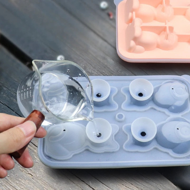 Silicone Cat Ice Cube Mold | Animal Ice Ball Mold | Ice Cube Tray for Home | Fun Kitchen Gadget