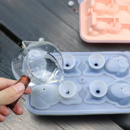 Silicone Cat Ice Cube Mold | Animal Ice Ball Mold | Ice Cube Tray for Home | Fun Kitchen Gadget