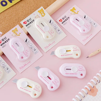 Cute Rabbit Cloud Color Mini Utility Knife | Portable Paper Cutter | Razor Blade for Office Stationery and Cutting Supplies