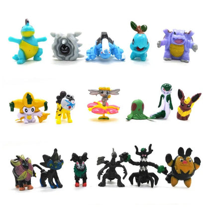 144 Pcs Mini Pokemon Figures | 2-3cm Pikachu PVC Dolls | Kawaii Collectible Model Toys | Wholesale Set (6 x 24pcs)